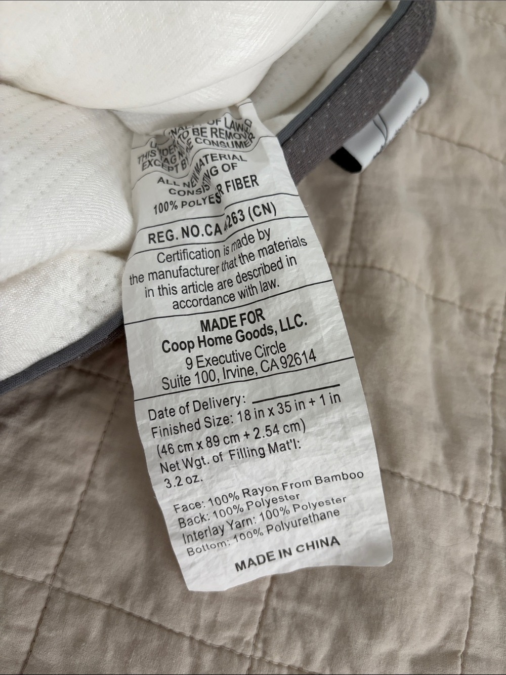 Coop king size ultra tech cut out Pillow Cover - Picture 4 of 4